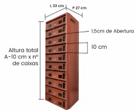 Caixa de Correio - Revistas e Jornais - Dimenses - Cdigo ERJ